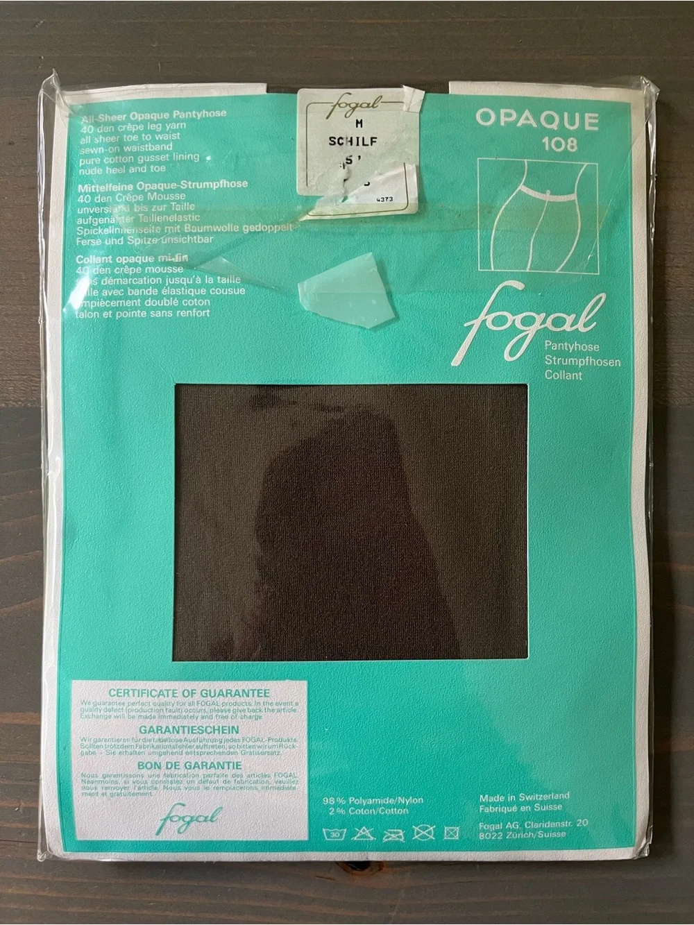 Lot of 10 Vintage Deadstock Fogal Pantyhose Stockings Nylons M Switzerland Made
